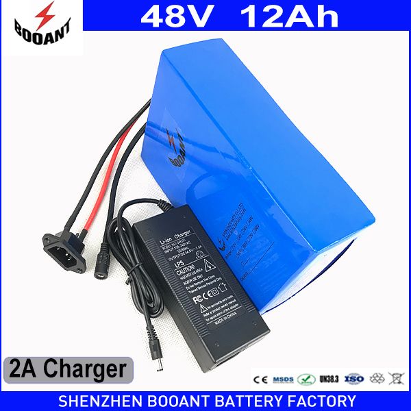 Booant Powerfull 1000w 48v 12ah E Bike Li Ion Battery Pack For
