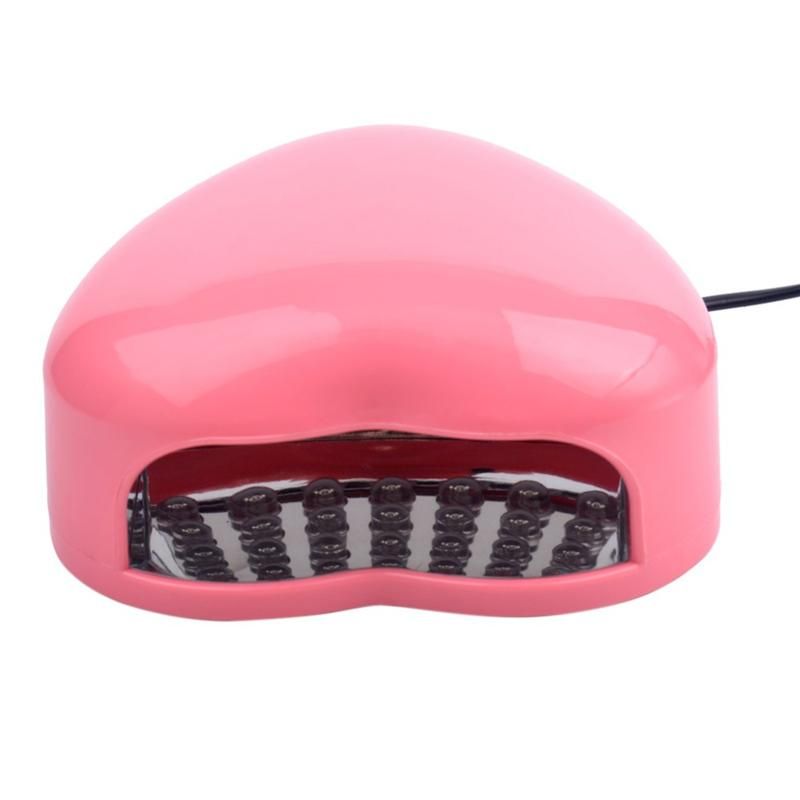 Portable Pink Heart Shaped 3w Ultraviolet Uv Nail Lamp Portable Pink Heart Shaped 3w Ultraviolet Uv Nail Lamp Led Manicure Lamps Dryer Light For Gel Polish Drying Gi2424 By Anqi