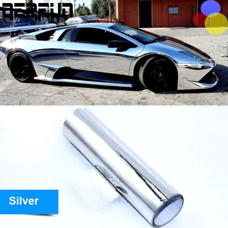 2018 stretchable chrome mirror colorful car vinyl wrapping vinyl sheet auto
