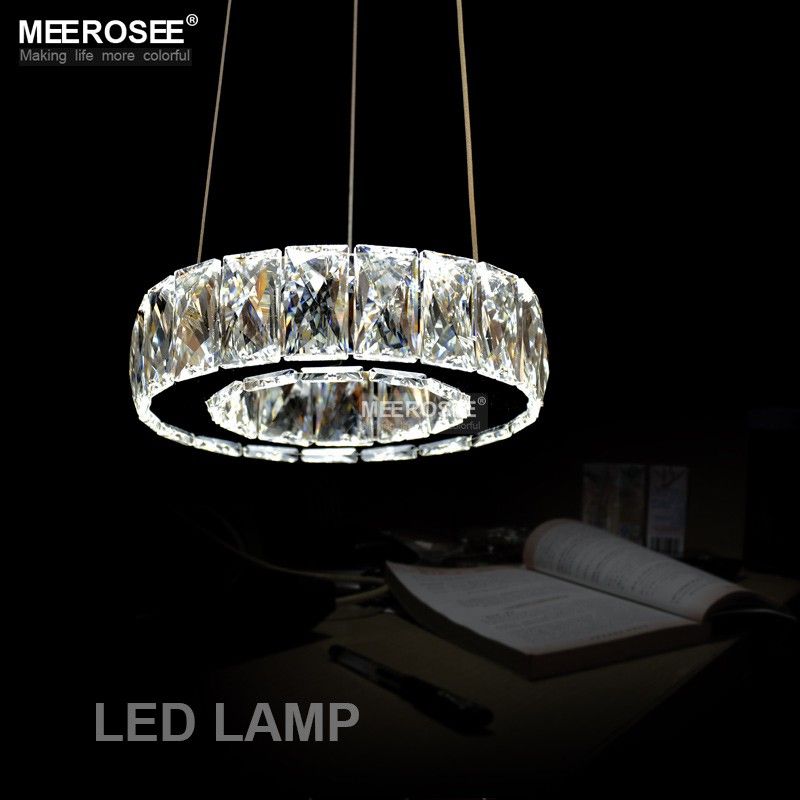 Hot 1 Ring D200mm Led Crystal Chandelier Light Lamp Re De Hot 1 Ring D200mm Led Crystal Chandelier Light Lamp Re De Cristal Hanging Lighting For Dining Room Hotel Md2226