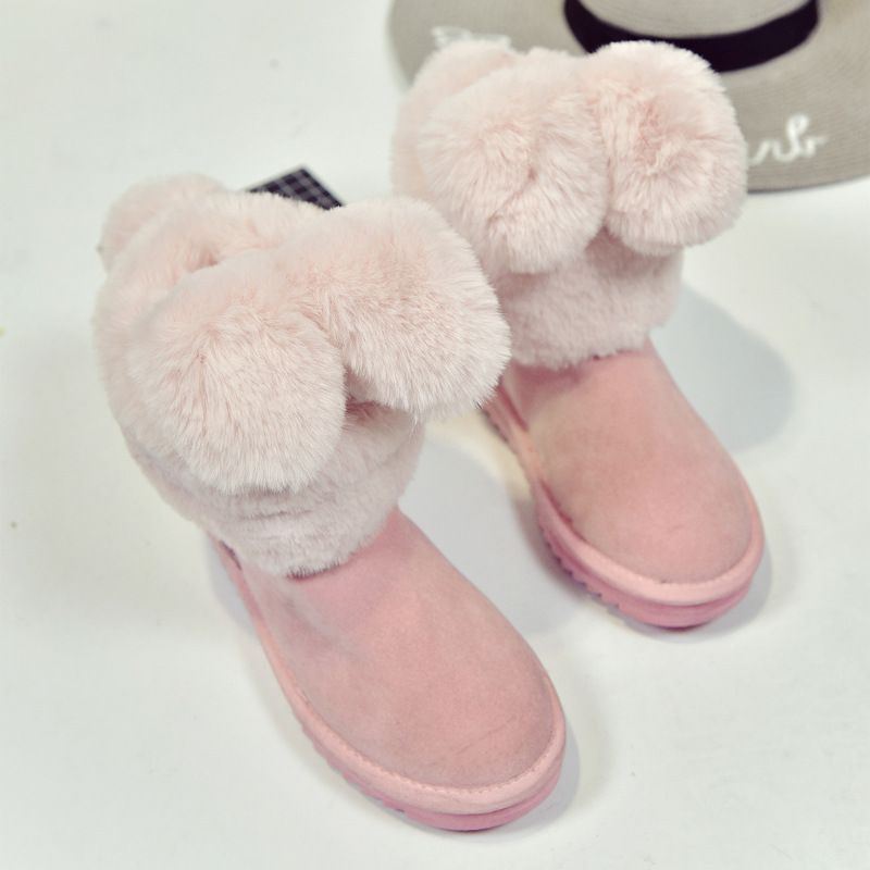 snow boots pink