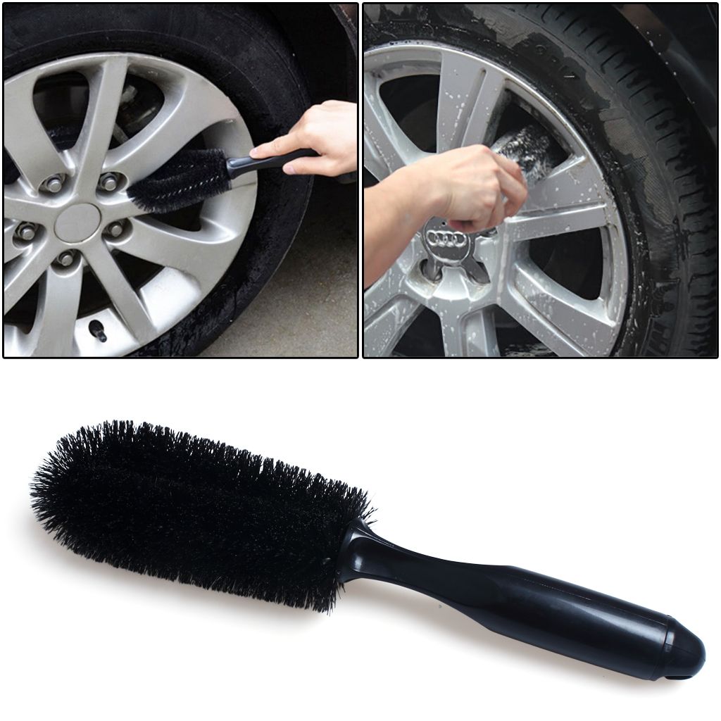 Truck Car Motorcycle Wheel Tire Rim Hub Clean Wash Useful Brush Cleaning Tool X1