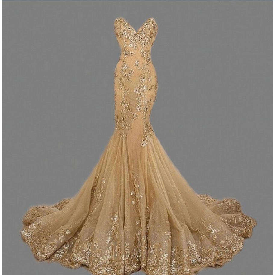 Acheter Robe Robes Paillettes Chérie Bal De 2018 Soirée Sirène Or GSUVqzMp