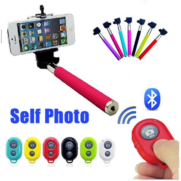 2019 Wireless Bluetooth Selfie Sticks Z07 1Remote Shutter Colorful