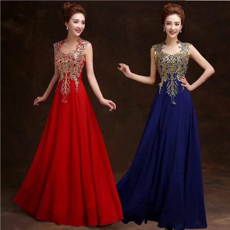 red long frocks for ladies