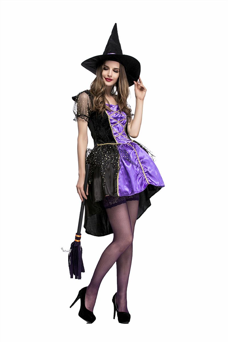 Acquista Esclusivo Vestito Da Strega Delle Streghe Di Halloween Abito Da Stregone Delle Streghe Di Halloween Abito Da Elfo Con Fiaba Sexy Con Cappello A 20 26 Dal Fashionqueenshow Dhgate Com