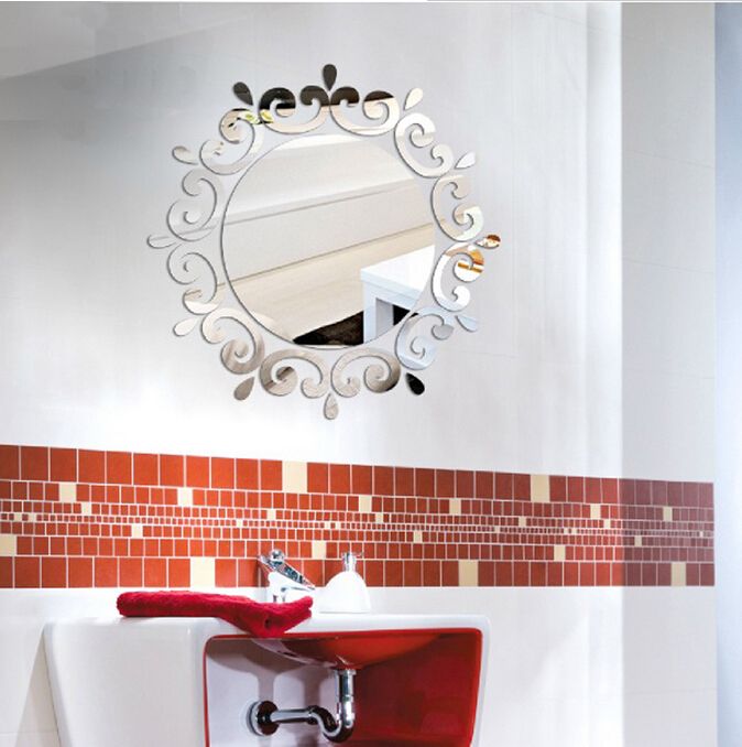 Bathroom Mirror Stickers crystal 3d mirror wall stickers decoration wall sticker decal tv Bathroom Mirror Stickers crystal 3d mirror wall stickers decoration wall sticker decal tv