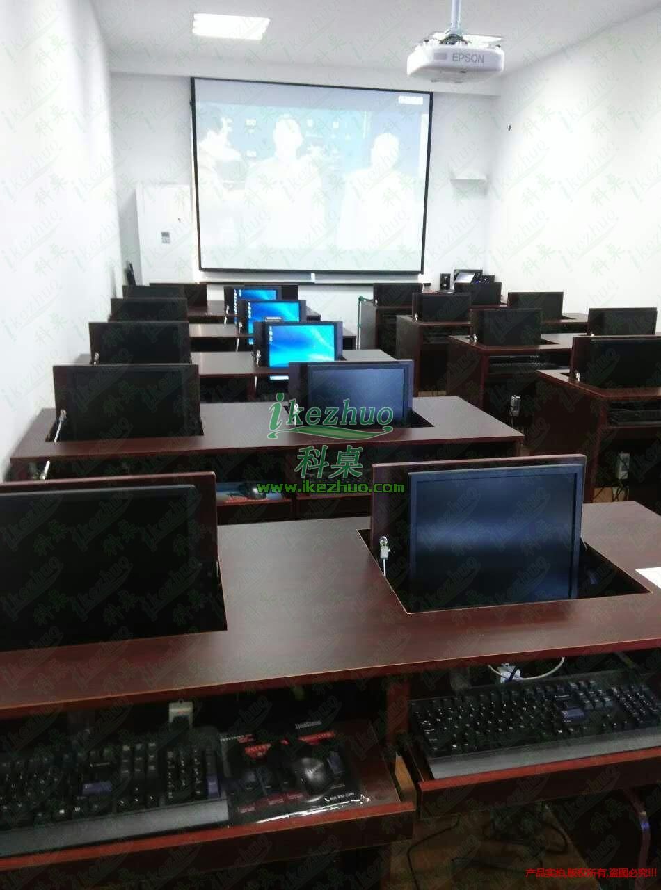 2019 High End Computer Desk Training Section Table Flip Computer