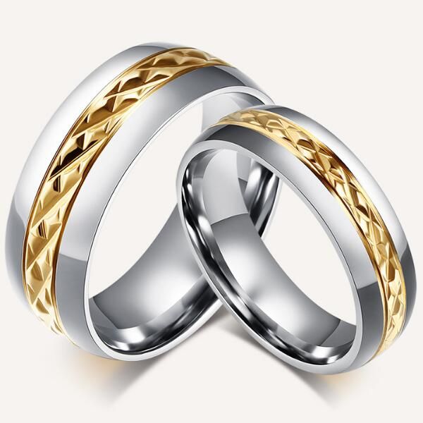 internal golden black ring with rhombus section