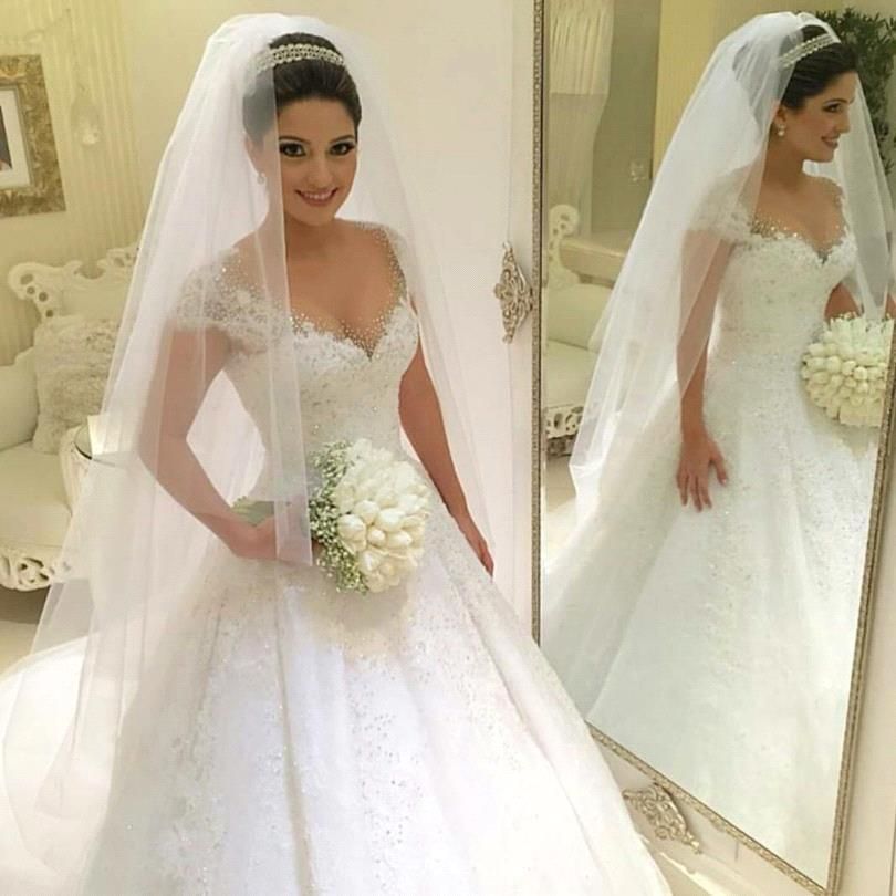 Discount Sexy Ball Gown Princess Plus Size Lace Wedding ...