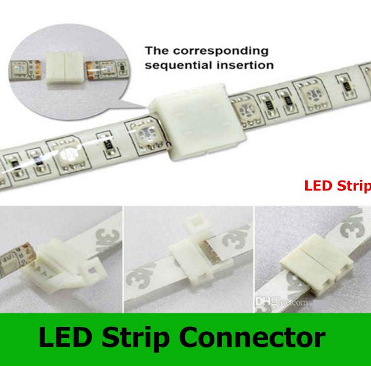10 pieces Easy Connector Adapter for 3528//5050 RGB LED Strip Lights No Welding