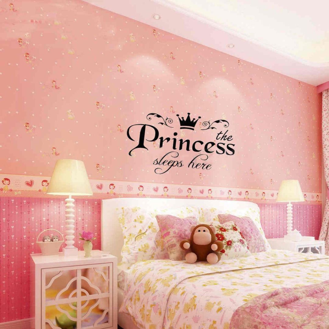 Mayitr New Removable Princess Wall Stickers Decoration Art Vinyl Mayitr New Removable Princess Wall Stickers Decoration Art Vinyl Decals Home Decorative Baby Girls Pretty Bedroom Decor