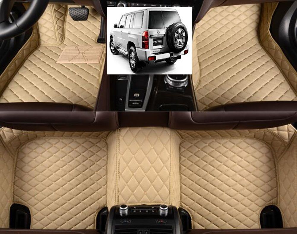2019 Waterproof Leather XPE Car Floor Mats Mats For Nissan Patrol Y 61