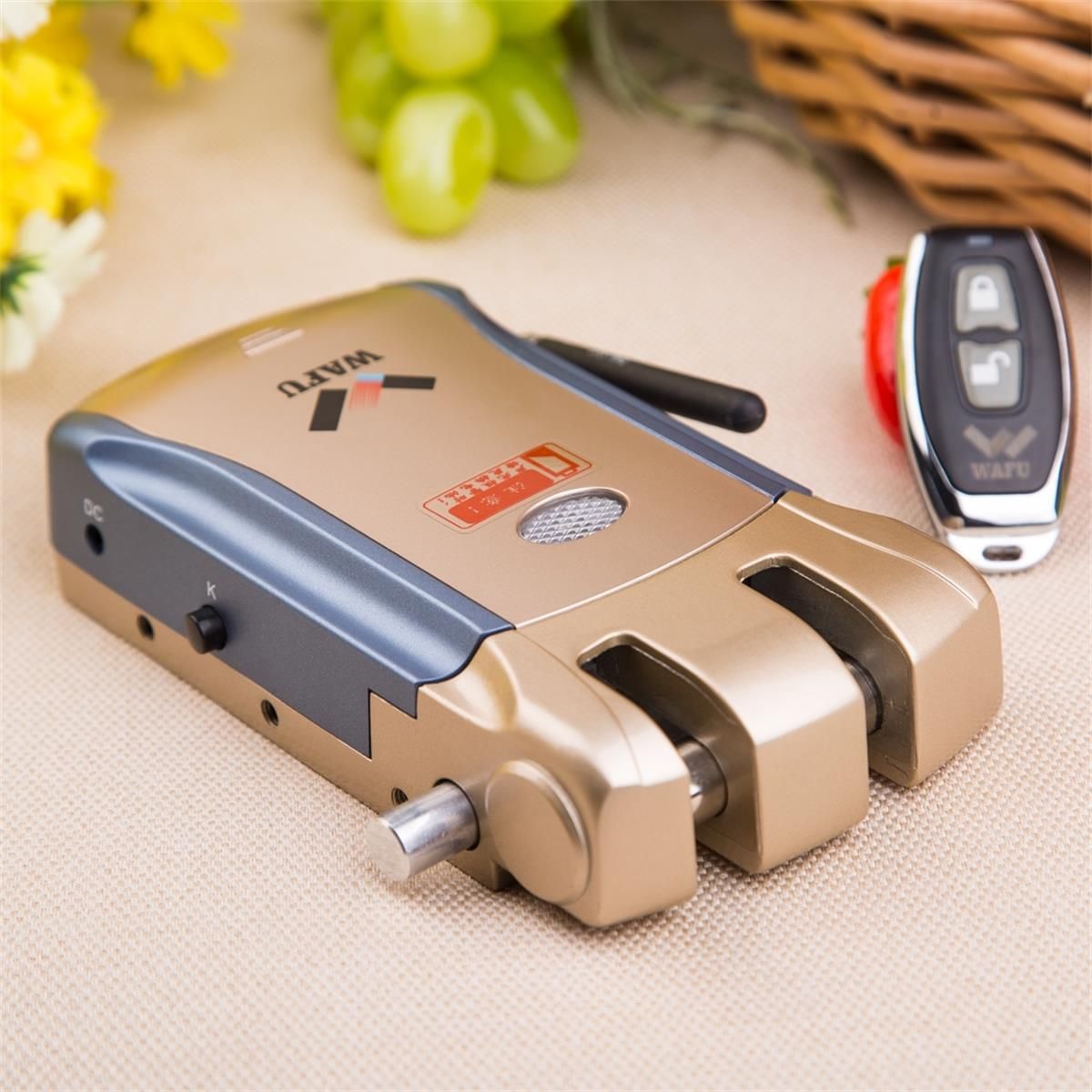 Best Wafu Keyless Remote Control Door Lock Anti Theft Home Lock