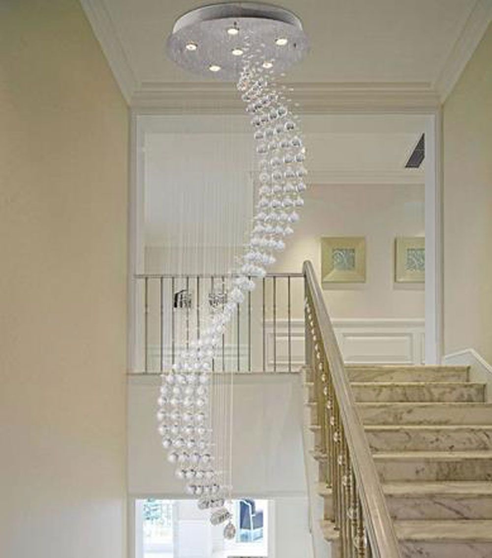 Spiral Rain Drop Chandelier Modern Crystal Chandeliers Lighting - Spiral Rain Drop Chandelier Modern Crystal Chandeliers Lighting Staircaselights Home Decor Stairs Hanging Suspension Lamps Paper Chandelier Linear spiral rain drop chandelier modern crystal chandeliers lighting - spiral rain drop chandelier modern crystal chandeliers lighting staircaselights home decor stairs hanging suspension lamps paper chandelier linear