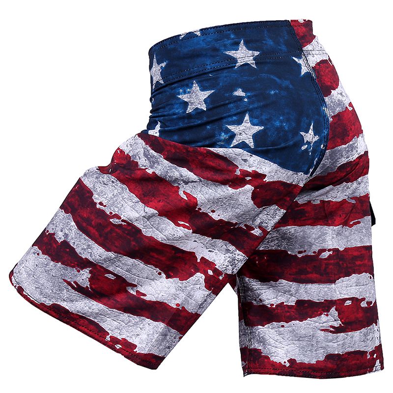 2018 Men'S American Flag Shorts Surf Quick Dry Bermuda Masculina Beach