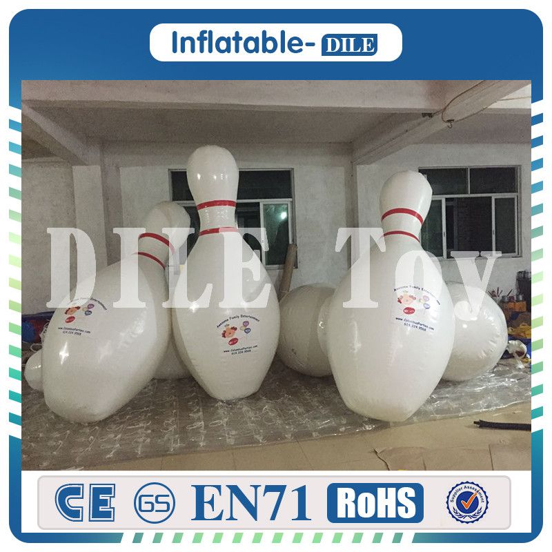 inflatable human bowling set