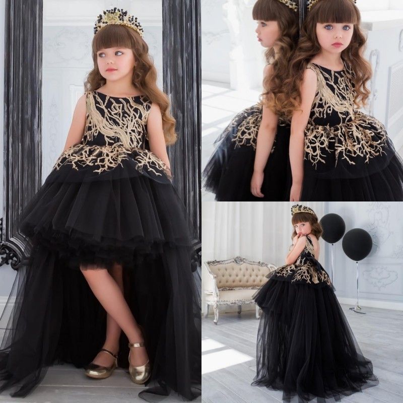 black and gold dress for kids