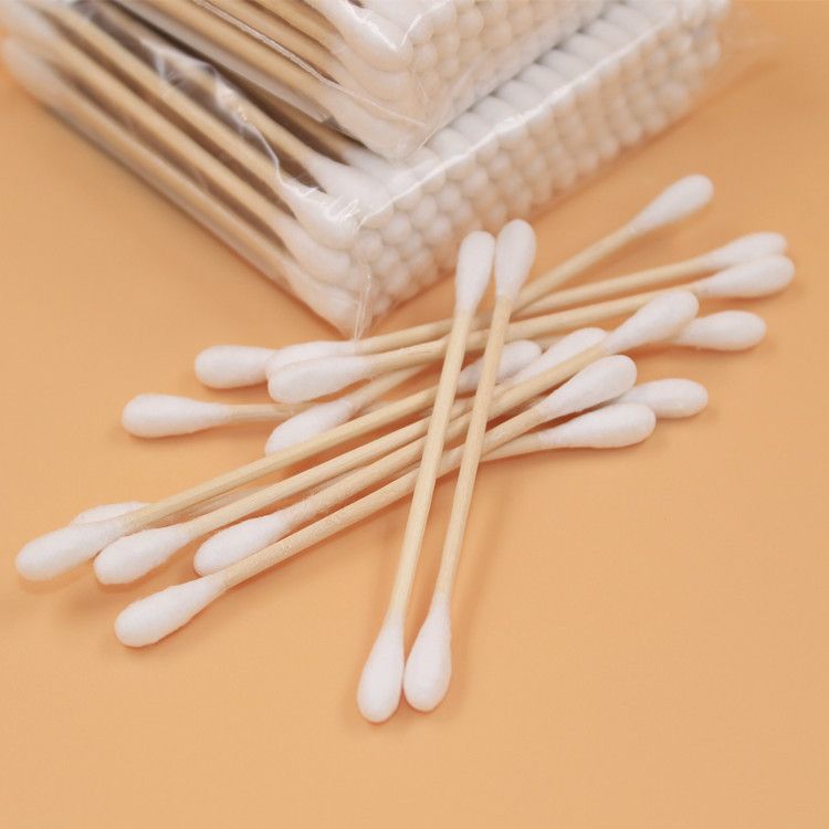 2021 Q Tips Cotton Swabs Double Tip Wooden Stick Cotton Swabs/Cotton