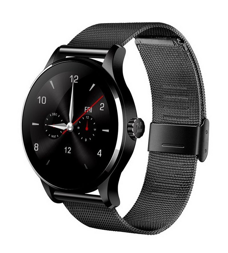 Più nuovo K88H Smart Watch Bluetooth 4.0 con monitor della frequenza cardiaca IOS Telefono Android Wearable Wireless Smartwatch Steel Band impermeabile IP54