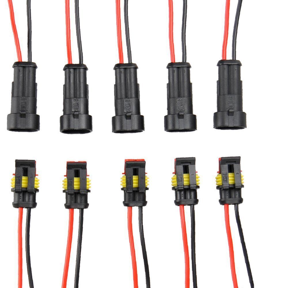 2 Pin Weg Auto Wasserdicht Elektrischer Stecker Stecker mit Draht AWG Marine Modell: Auto Fahrzeug Zubehör / Teile Kabel männlich / weiblich 2 Pin Weg Auto Wasserdicht Elektrischer Stecker Stecker mit Draht AWG Marine Modell: Auto Fahrzeug Zubehör / Teile Kabel männlich / weiblich
