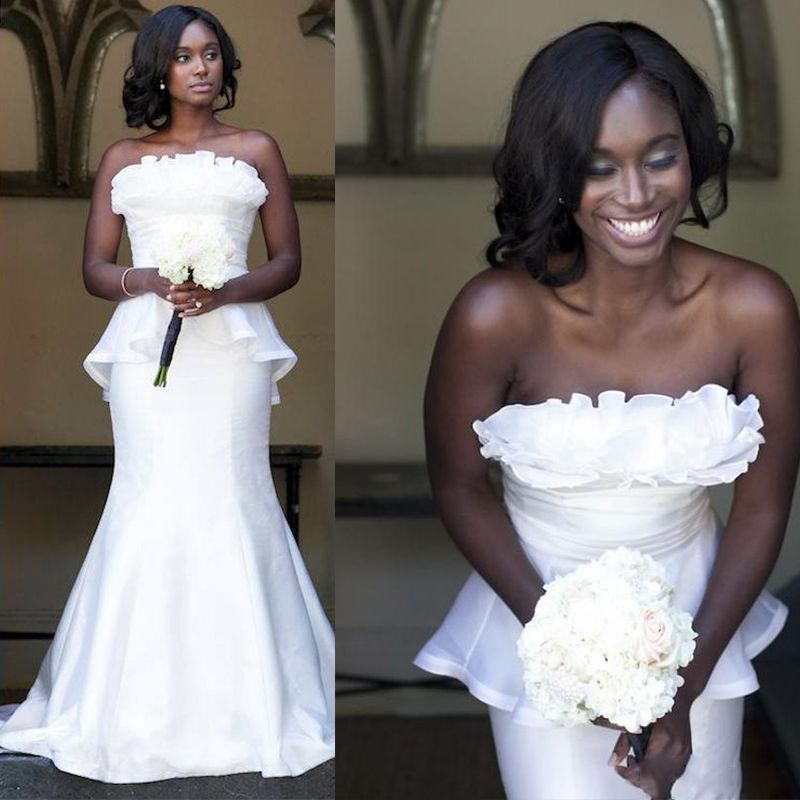simple african wedding dress