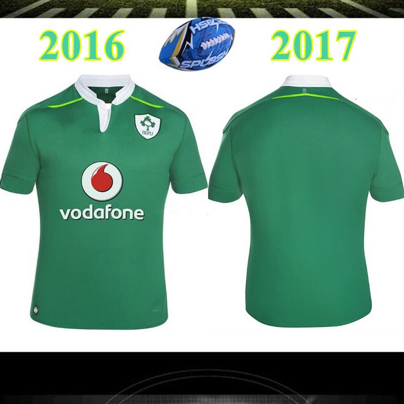 2016 2017 New Ireland Rugby Jerseys 16 17 Ireland Shirts Home Green