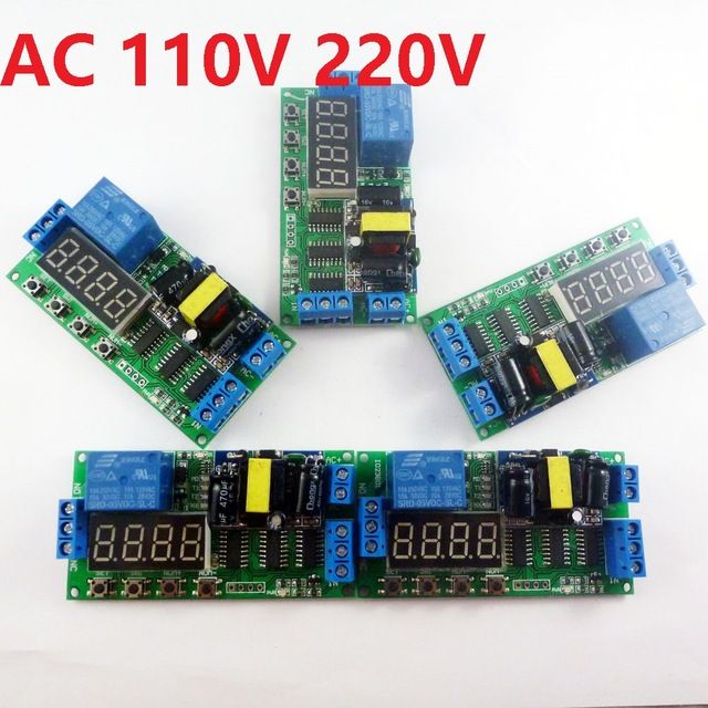 AC 110V 220V / DC 5V Multifunction Delay Relay Timer Switch Digital