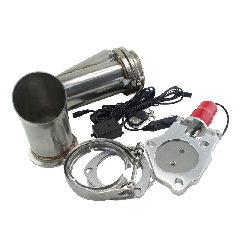 2019 PQY STORE 3 Stainless Steel Headers Electric Exhaust CutOut Kit