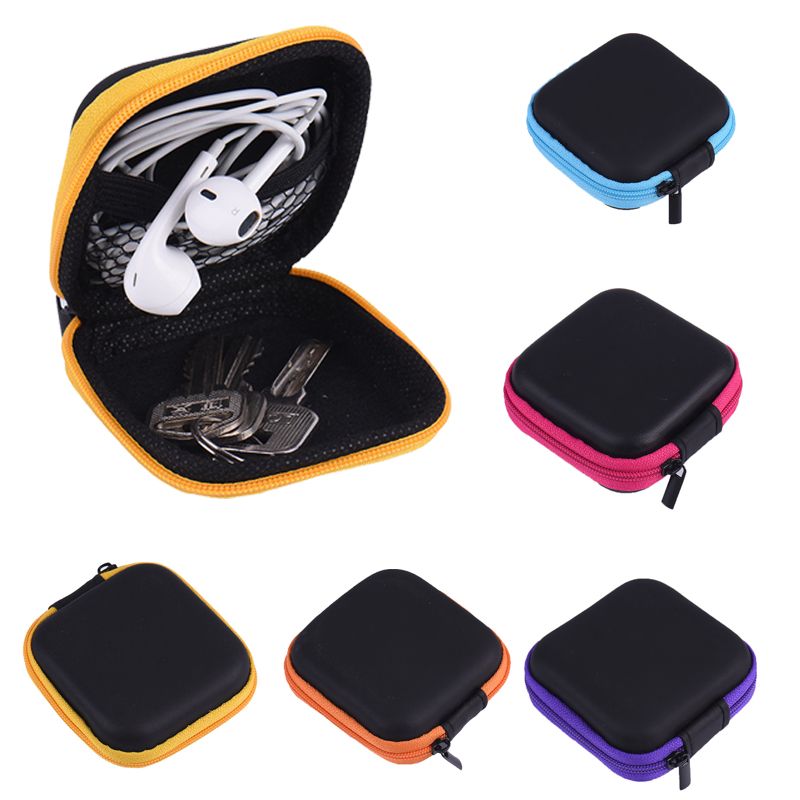 Headphone Bag Best Portable Zipper Earphone Bag Hard Headphone Case