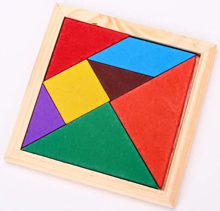2019 Children'S Wooden Toys, Colored Puzzle Blocks. Shape Cognitive
