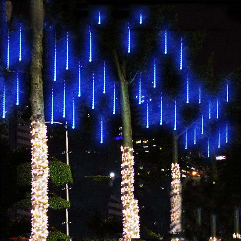 Multi Color 30cm Meteor Shower Rain S Ac100 240v Led Multi Color 30cm Meteor Shower Rain S Ac100 240v Led Lights Wedding Party Garden Xmas String Light Outdoor With 13 49 Set On