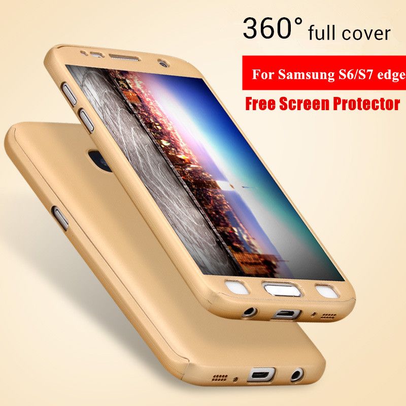 luxury cases for samsung galaxy s6 edge s7 edge 360 degree full body