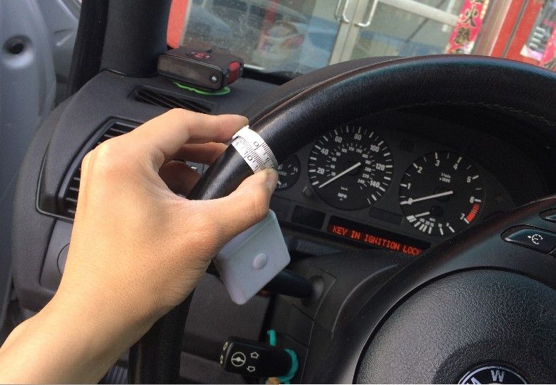 KAIJIFXP Cosido a Mano Negro Artificial PU Cubierta del Volante del Coche del Cuero de Abrigo para BMW E90 320i 325i 330i 335i E87 120i 130i 120d