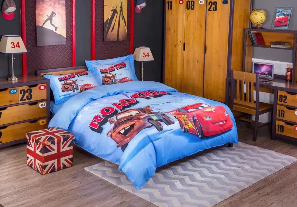 Blue Car Bedding Sets Kids Children Warm Home Blue Car Bedding Sets Kids Children Warm Home Textiles Duvet Cover Twin Queen Size Toddler Boy Full Comforter