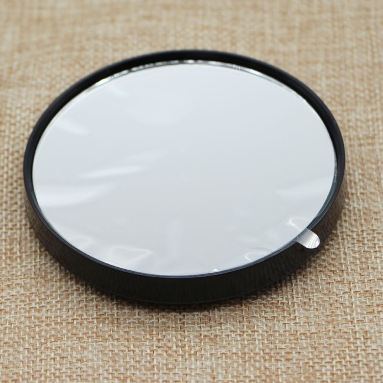 10x Magnifying Makeup Mirror Small Round Cosmetics With Suction Cups For Shaving Black White
