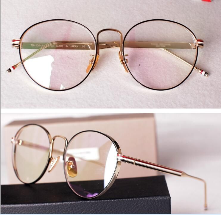 2017 Japanese Fashion Brand Glasses TB506 Retro Artistic Circle Frame
