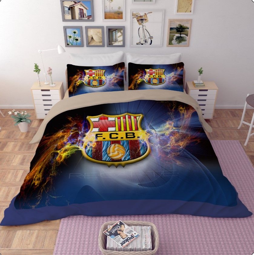 Bedding Set Bedsheet Football Team Pattern Queen Size Home Textiles Bedding Set Bedsheet Football Team Pattern Queen Size Home Textiles Duvet Covers Bed Linen Pillow Cases Whole Textile Victorian