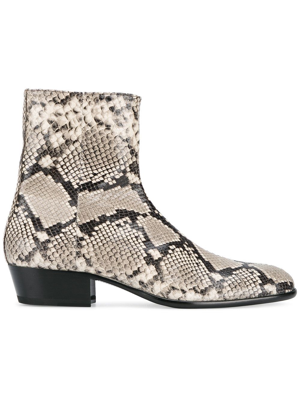 mens snakeskin ankle boots
