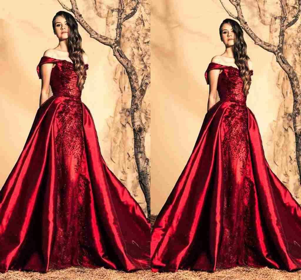 red prom gowns 2018