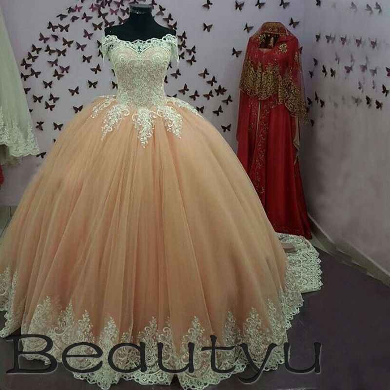 Ball Coral Long Dresses
