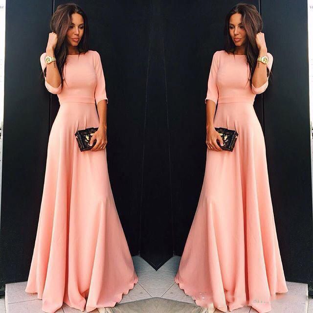 simple long dress for party