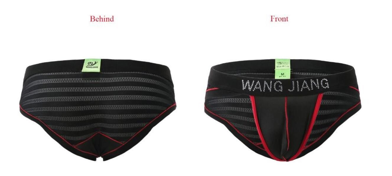 Brand WJ Gay Men Underwear Sexy Breathable Mesh G strings 