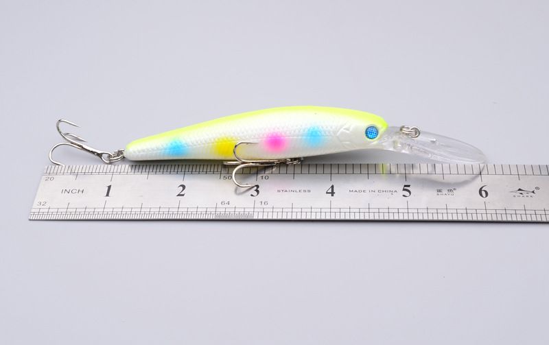 새로운 연필 미노 플라스틱 하드 미끼 12.5cm 14g 깊은 vibrative 인공 미끼 낚시 연습장를 해결 dving / 많은