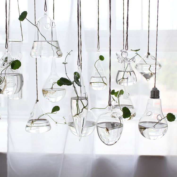 Acheter Verre De Terrarium Suspendus Vase Bouteille Plante Fleur