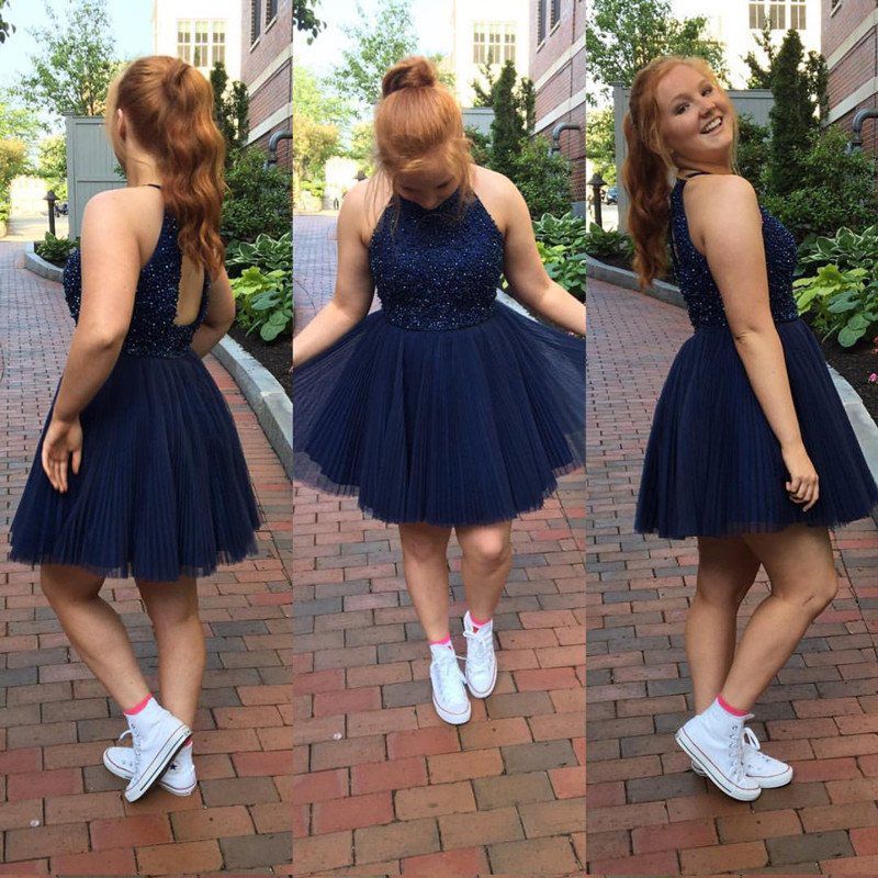 Short Prom Dress Halter