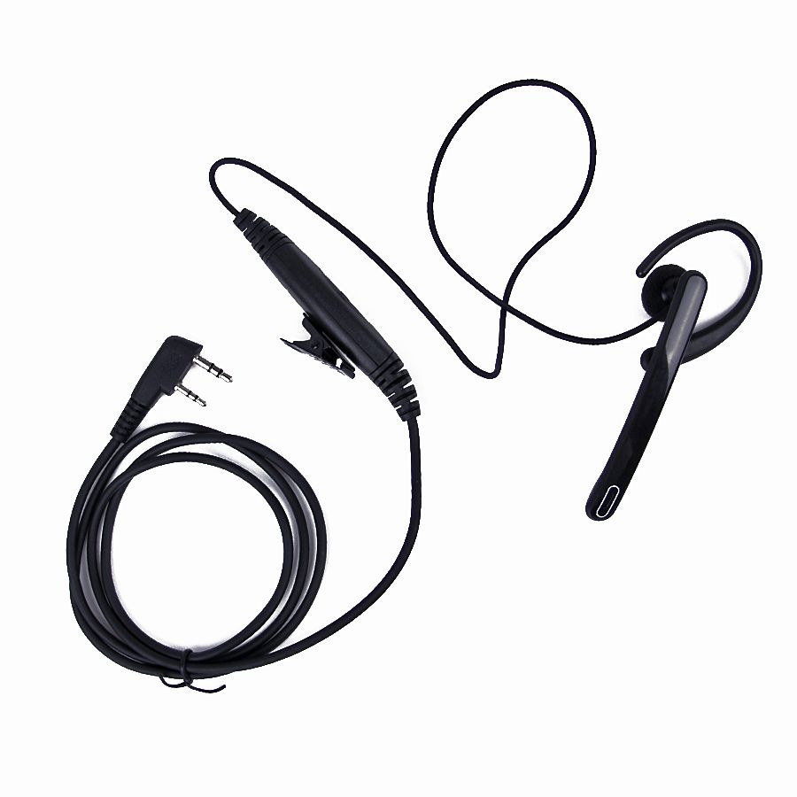 Radio Gancho para la Oreja walkie Talkie Auricular Radio 5R aud/ífono Ultravioleta Baofeng 888s micr/ófono Auricular Auricular Auricular 2 Pines para