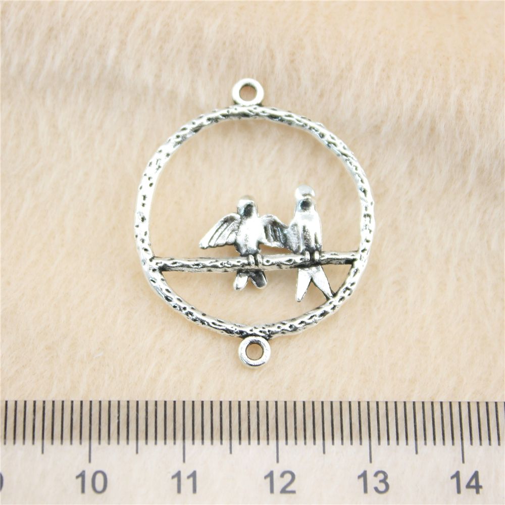 40//500Pcs Retro Style Tibet Silver Lovely Bird Charms Pendant Jewelry Findings