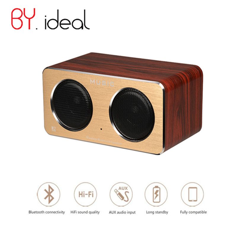 2018 Whole By Ideal Wooden Bluetooth Speaker 10w Mini Portable Ideal Wooden Bluetooth Speaker 10w Mini Portable Wood Box Dual Stereo Loudspeaker Computer Altavoz From Alexanderk
