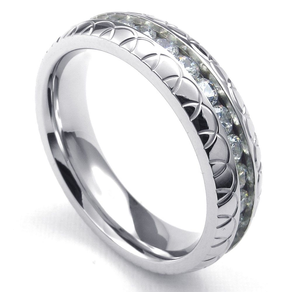 2020 072748 Wholesale Stainless Steel CZ Jewelry,US Size 7 12,Mens